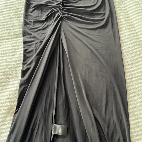 Michael Costello X Revolve Black Halter Maxi Dress, Size S - Picture 3 of 7